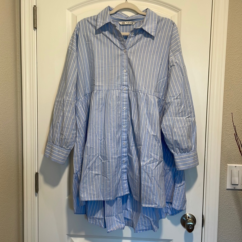 Shirt dress stripped ZARA